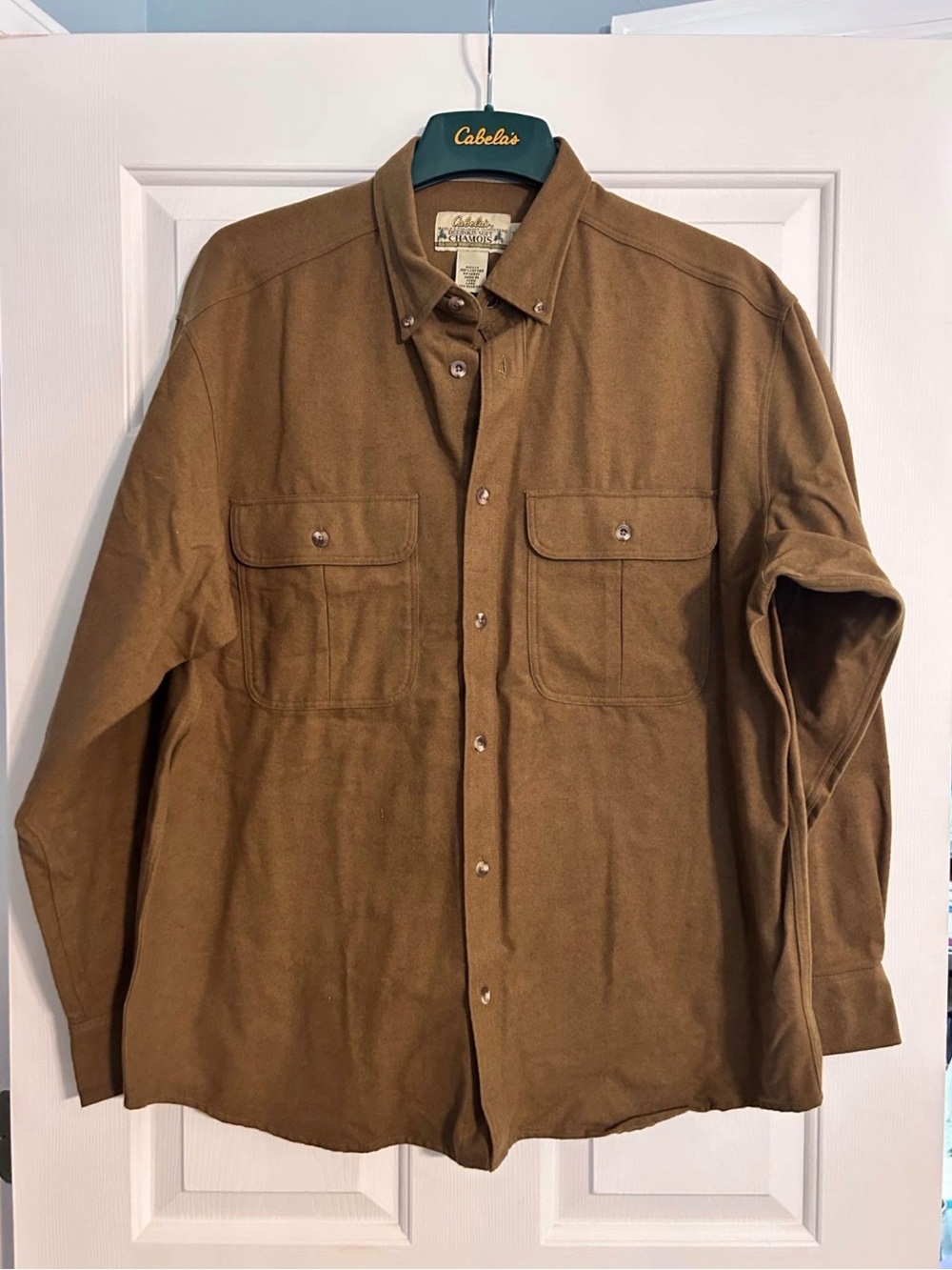 Cabela's Men's Brown Button-Front Wool Shirt Jacket